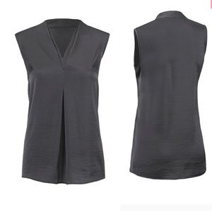 Cabi Veneer Top - NWOT - iron black, size large